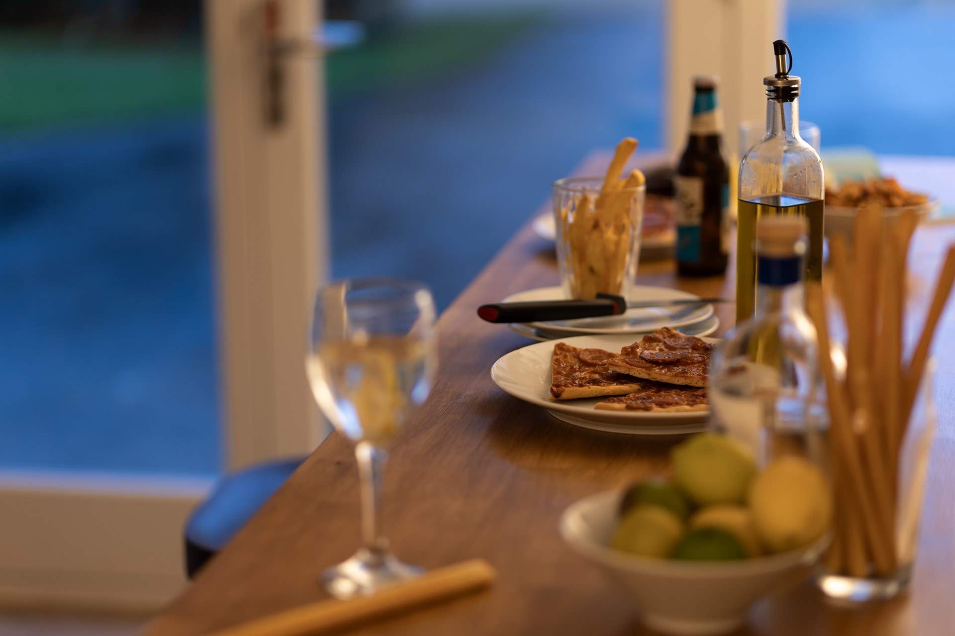 Enjoy a pizza night with family and friends.