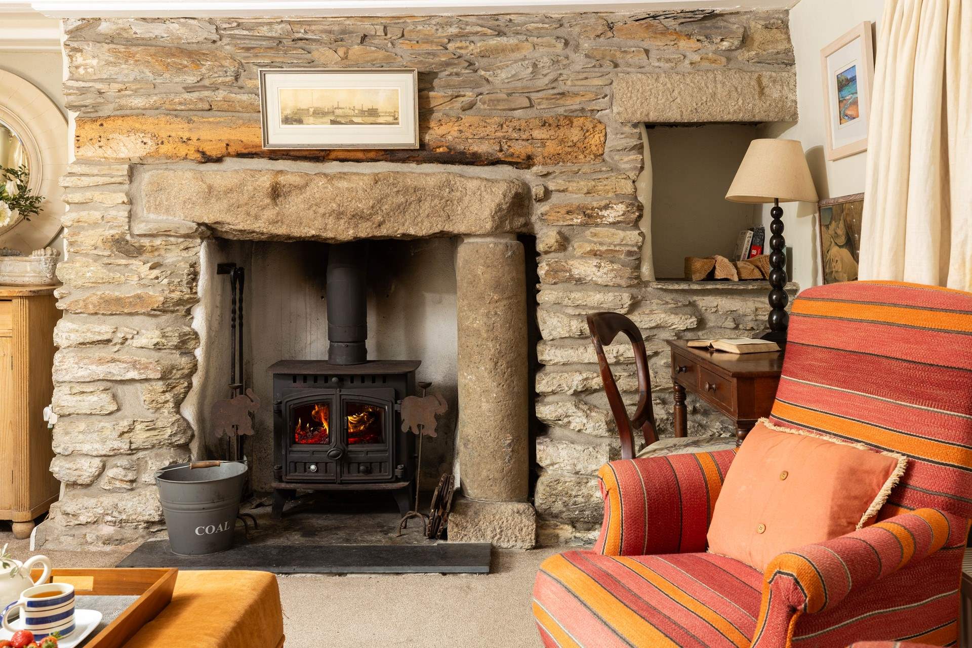 Cosy evenings in front of the fire. 