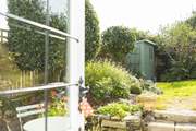 Looking out the stable-door from the kitchen.