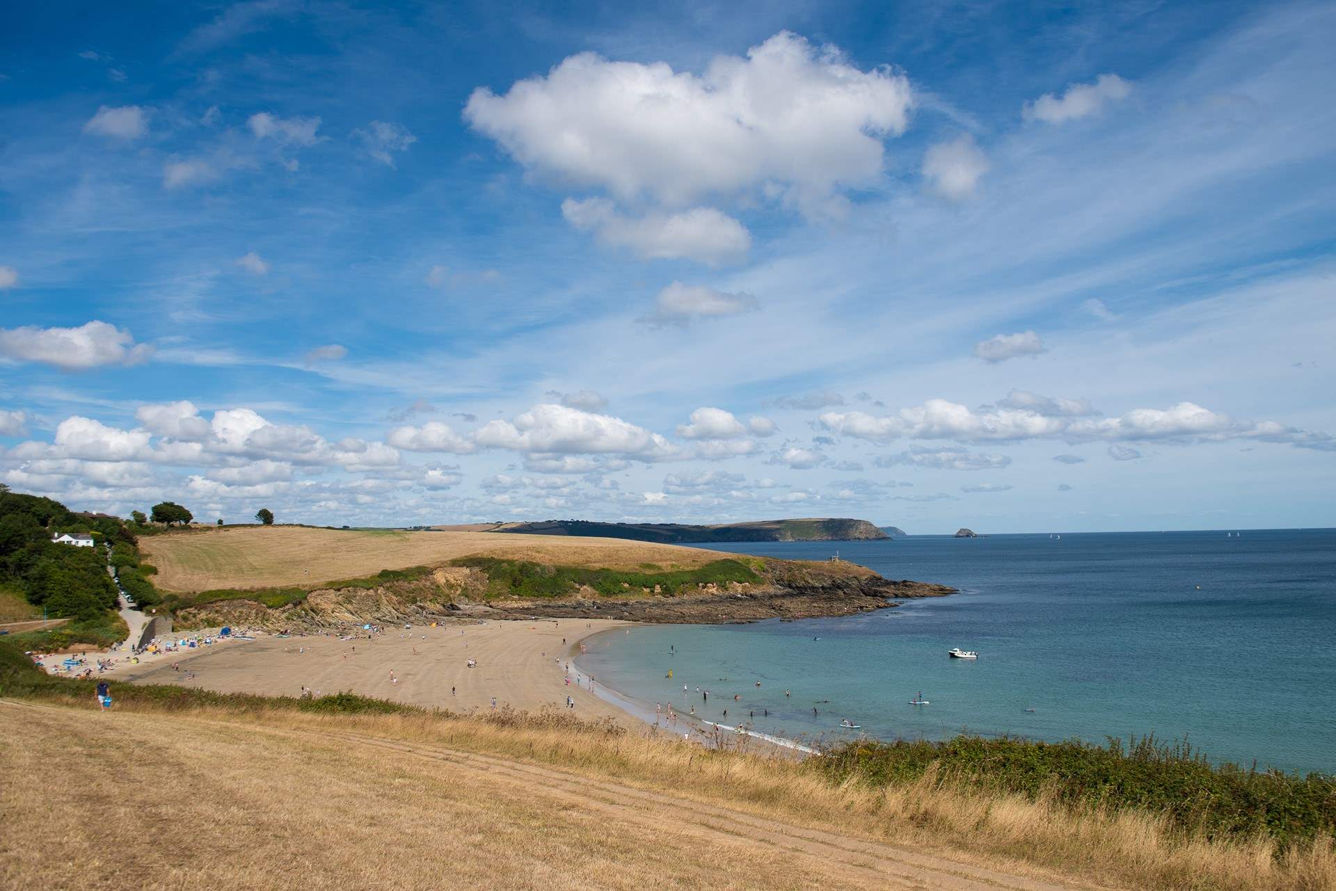 Porthcurnick beach is worth a visit. 