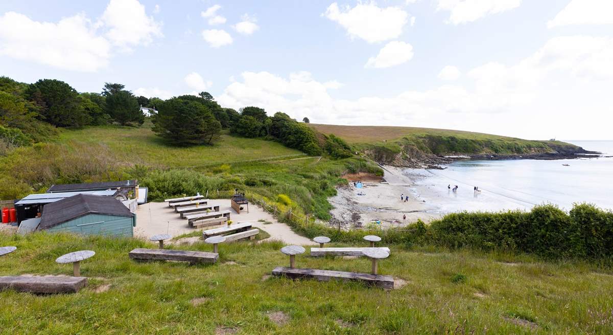 The Hidden Hut on Porthcurnick beach is a must visit. 