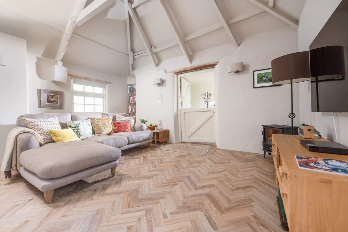 A cosy seating-area with a stable-door to let the outside in.