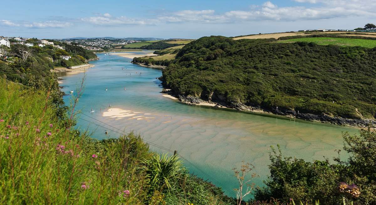 The River Gannel in nearby Newquay.