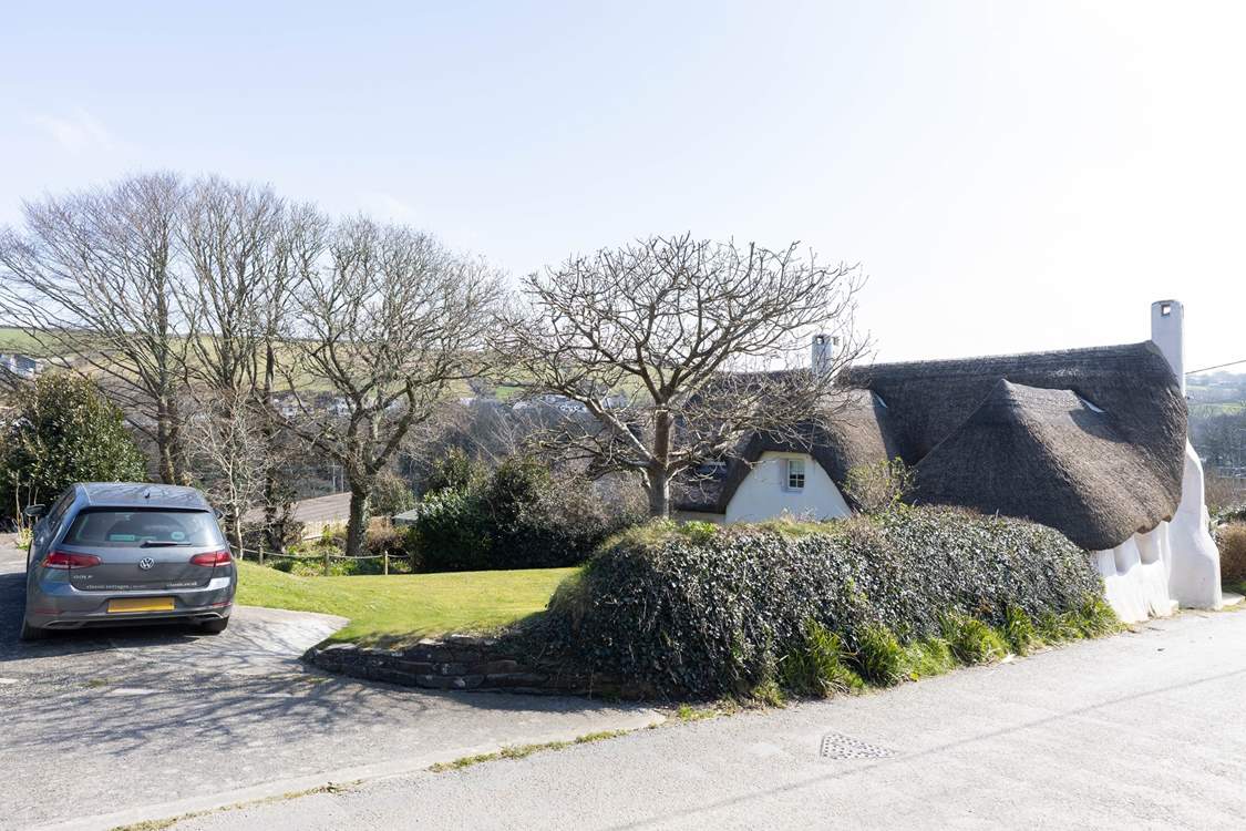 There is a designated car parking spot for one car at Tretawny.