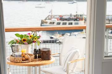 Take a seat on the balcony to take in the views.