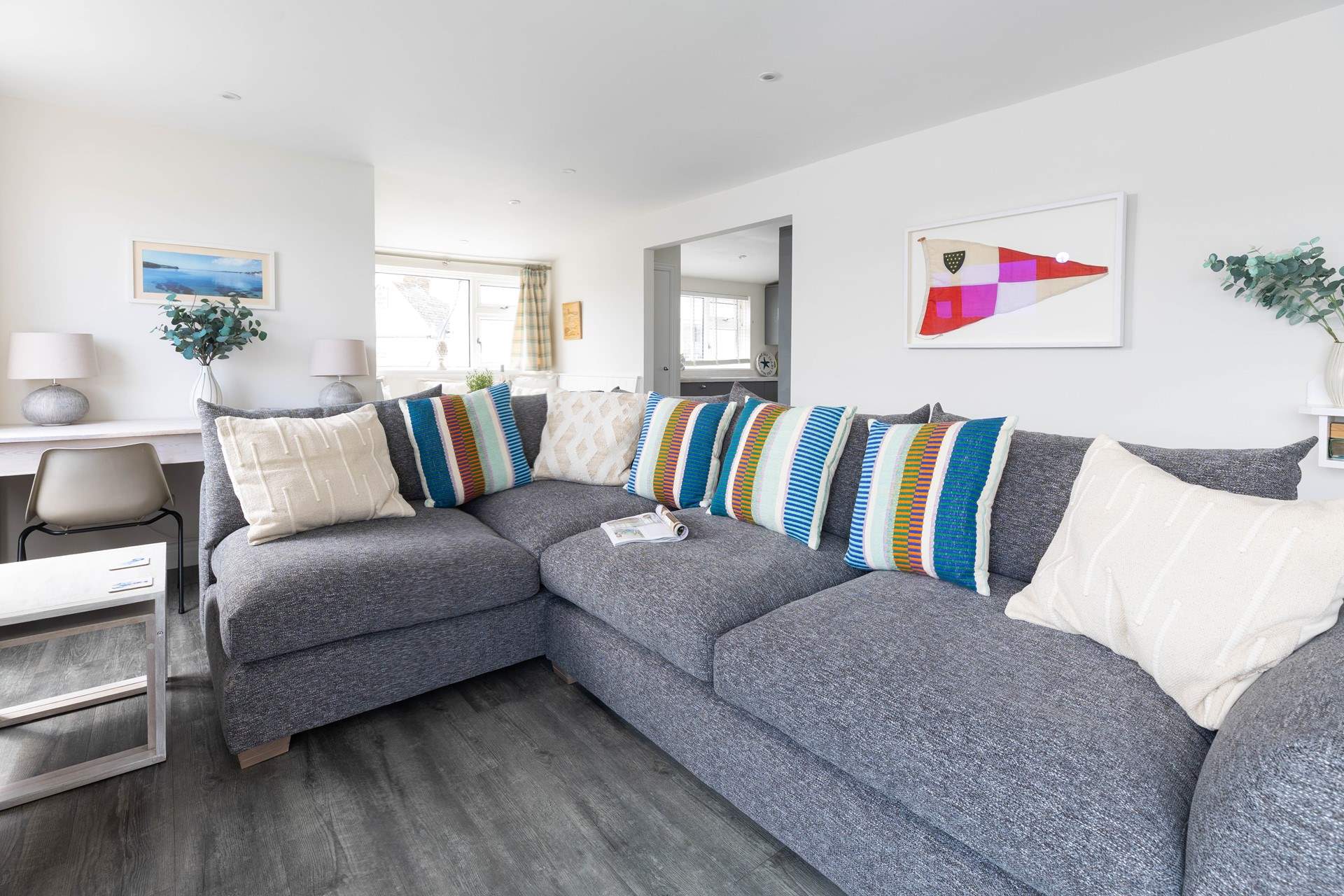 The open plan layout is a great space to gather everyone together. 