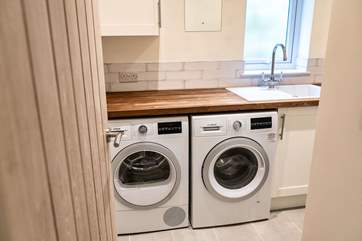 Useful utility-room, just off the kitchen.