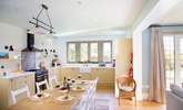 The kitchen is fully equipped and a sociable space to cook whilst chatting to family and friends. - Thumbnail Image