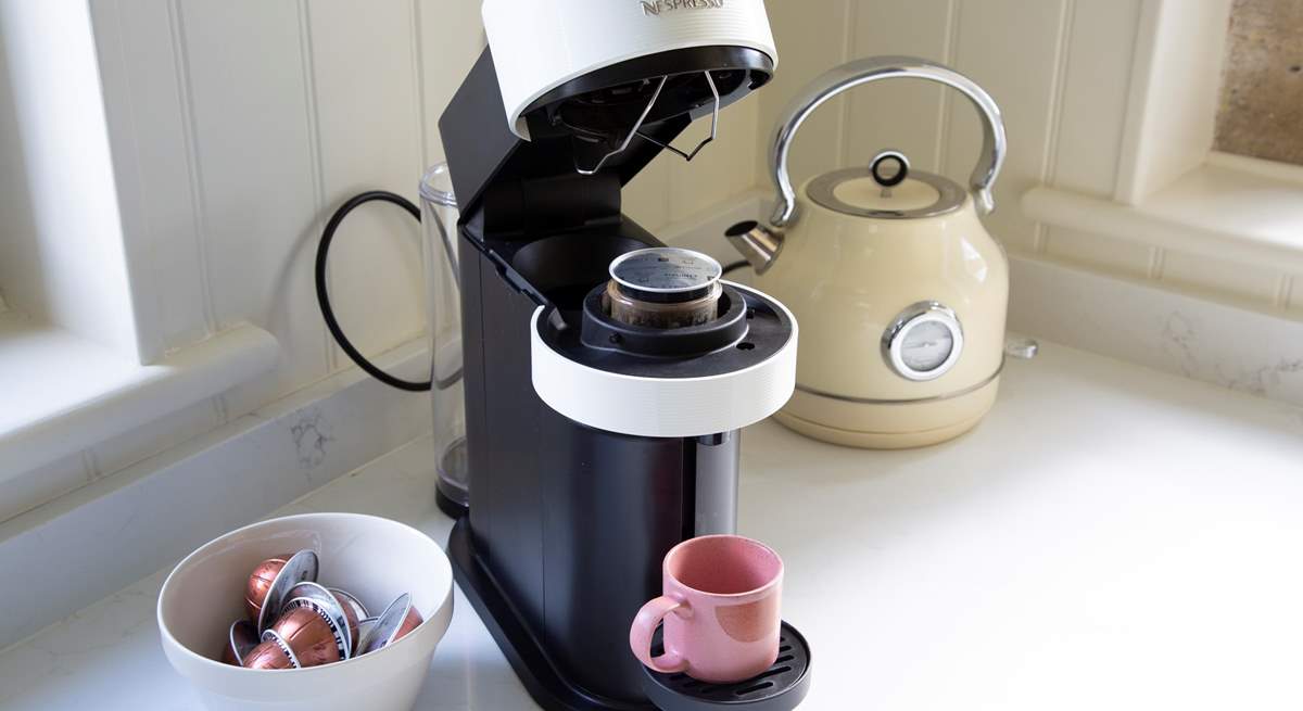 Coffee lovers will love the Nespresso coffee machine.