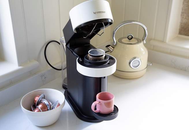 Coffee lovers will love the Nespresso coffee machine.