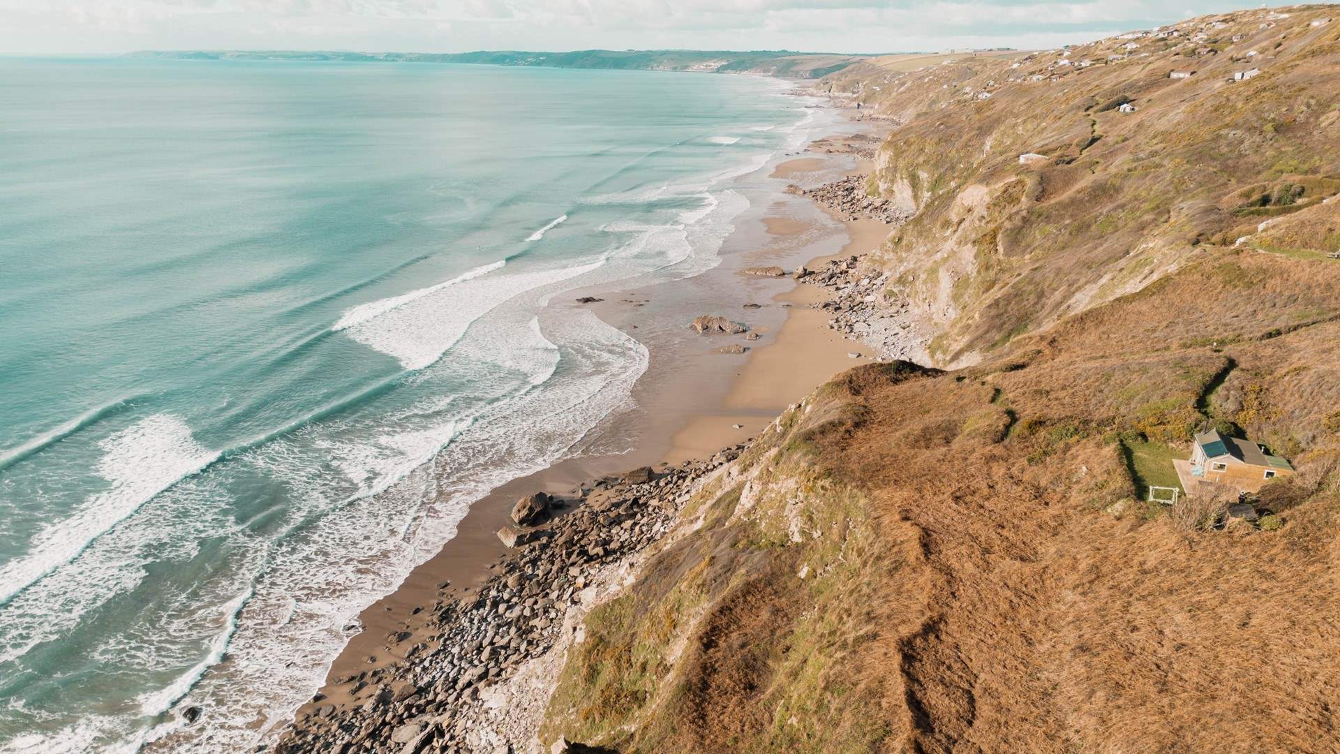 This stretch of coast is so long it never really gets busy, especially when the tide is out! 