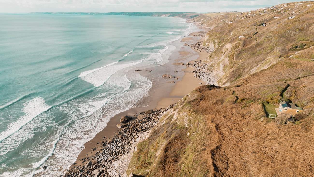This stretch of coast is so long it never really gets busy, especially when the tide is out!