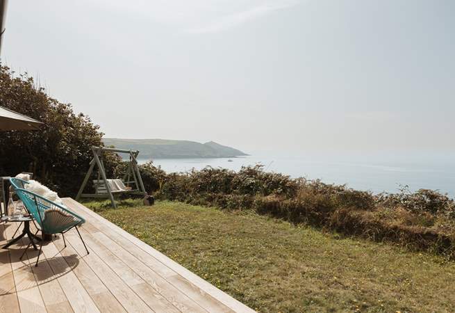 Enjoy your morning cuppa while dolphin spotting on the deck, or perhaps embrace a spot of yoga? (Yoga mats are provided).
