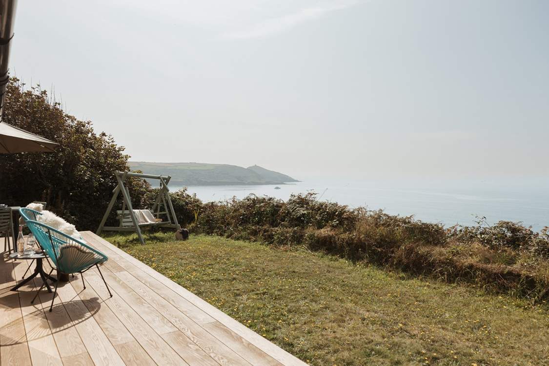Enjoy your morning cuppa while dolphin spotting on the deck, or perhaps embrace a spot of yoga? (Yoga mats are provided).