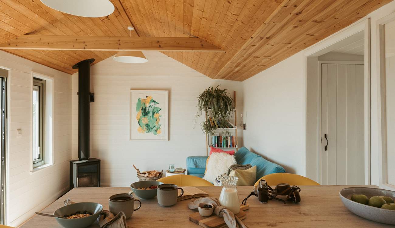 The open plan living and kitchen space is a complete dream. 