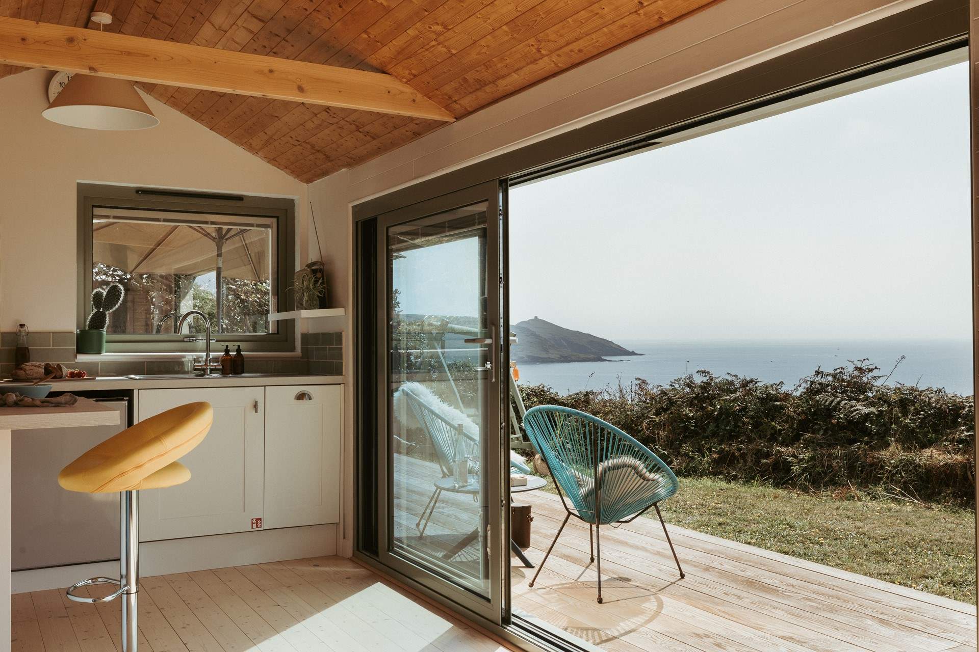 With wide bi-fold doors, the outside is always welcomed in. 