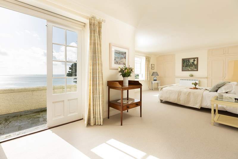 Captivating views from the main bedroom. 