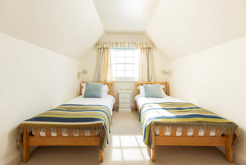 Twin beds are also on offer in bedroom 4. 