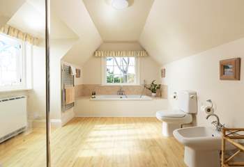 A spacious family bathroom to accommodate all.