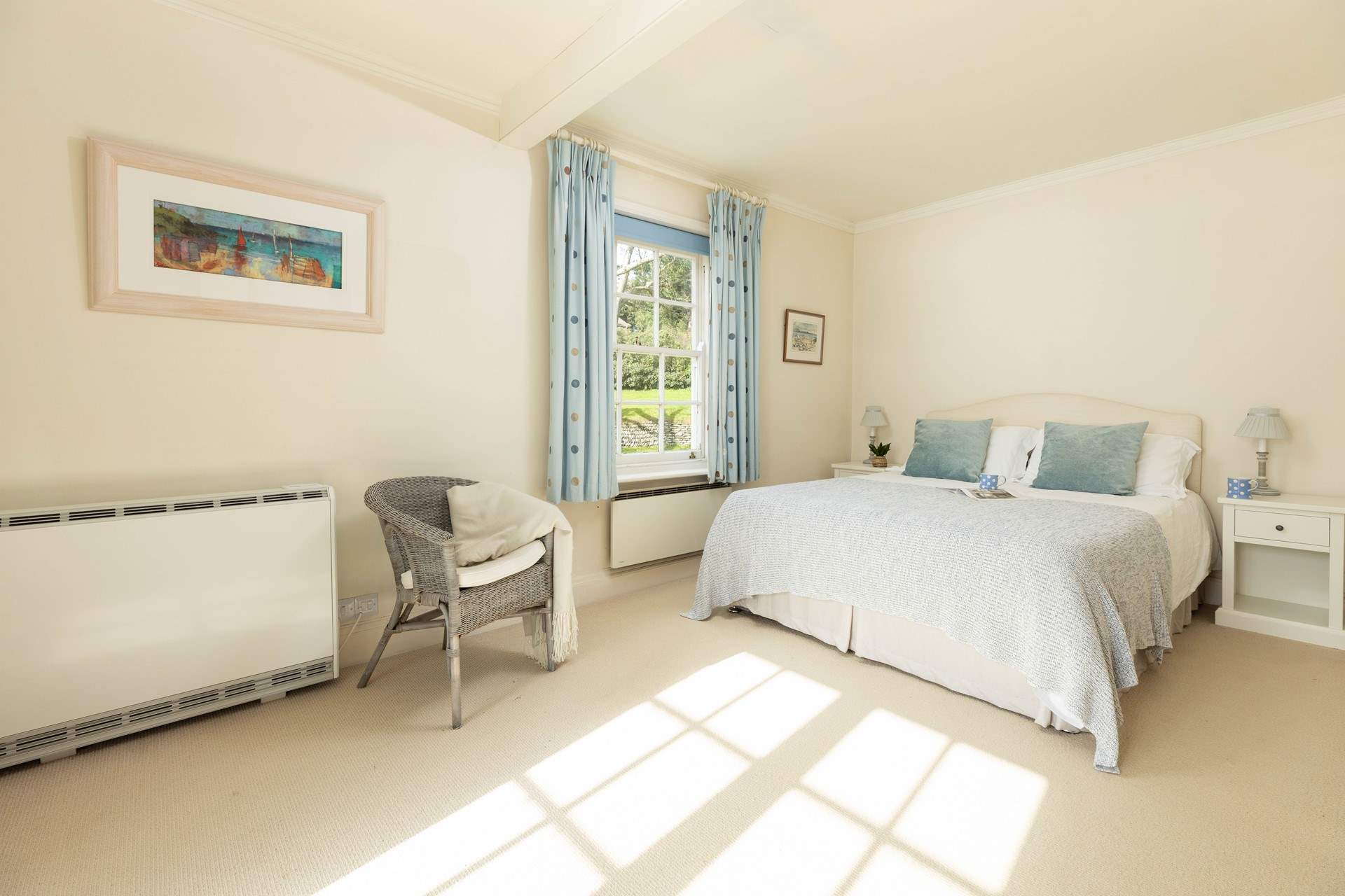 Bedroom 2 has a king-size double bed. 