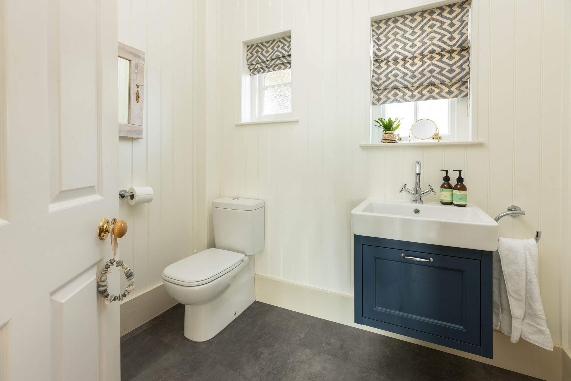 There is a useful cloakroom on the ground floor.