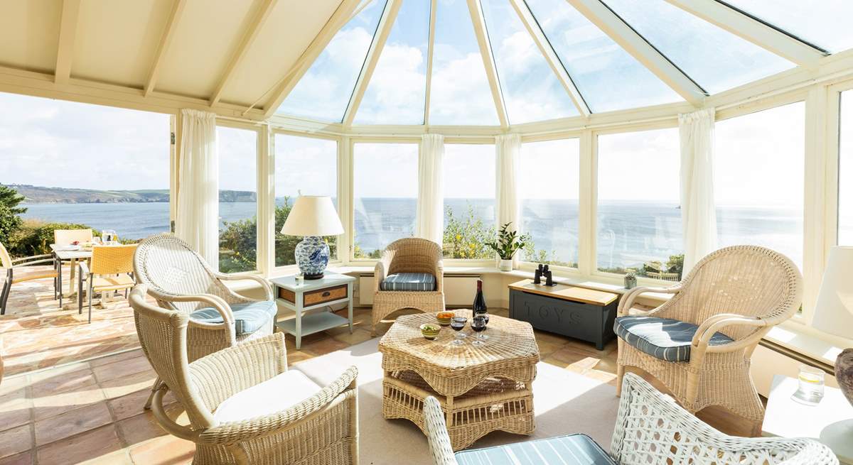 Enjoy the views from both inside and out. 