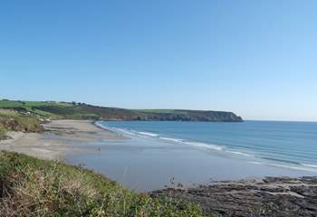 Pendower and Carne beach are a walk along the coast path.