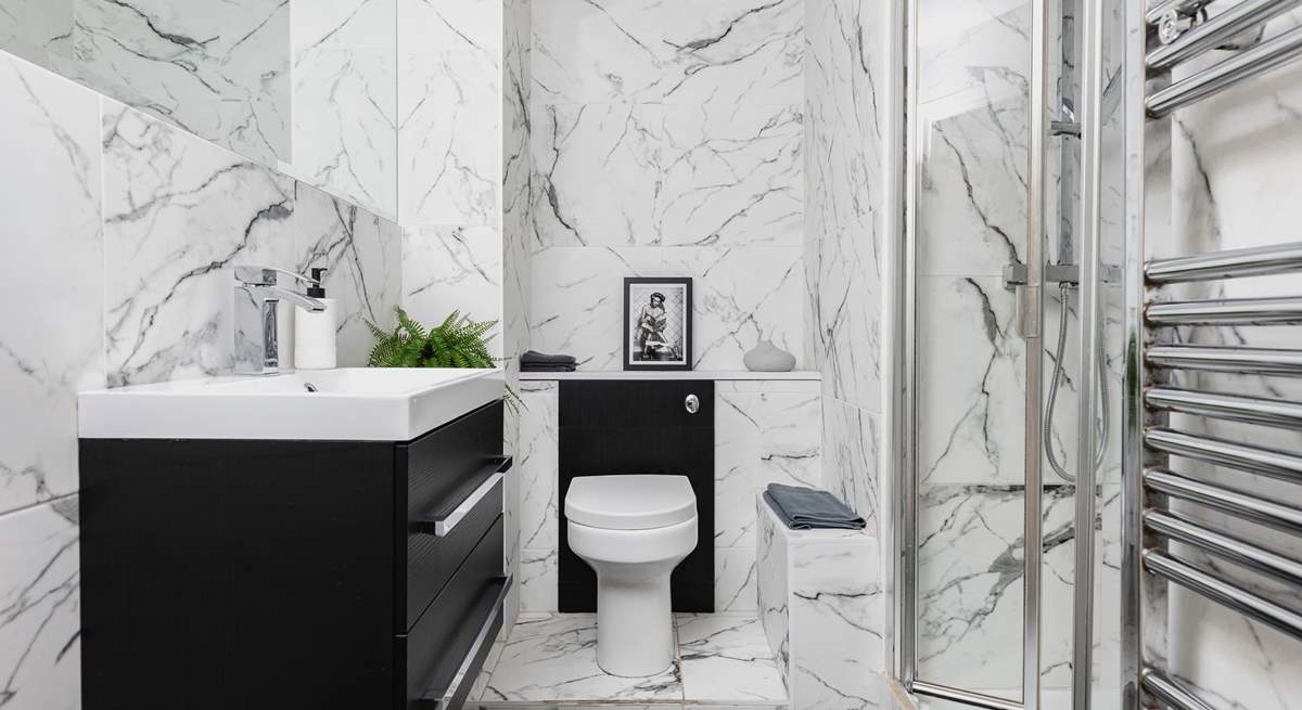 The family shower-room on the first floor.