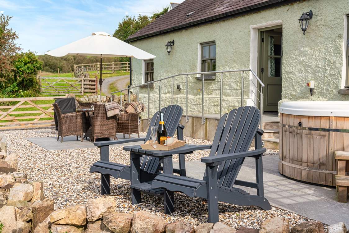 Indulge in a glass of bubbles in this enchanting spot.