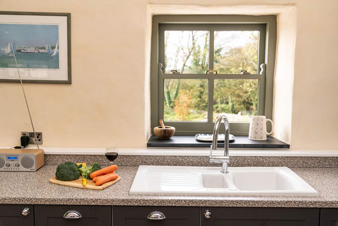 Gaze across the woodland, taking in the beauty of the surroundings.