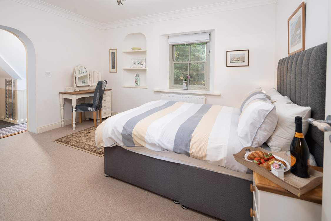 En suite double room promises a peaceful night's sleep.