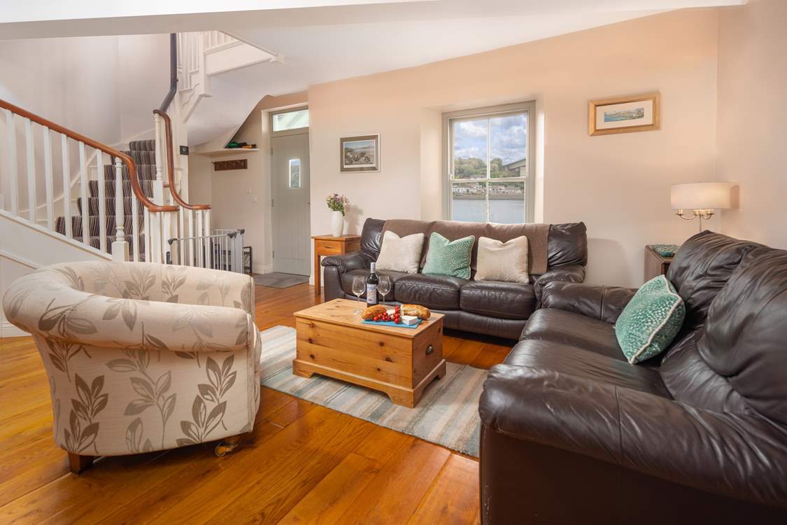 Look out at the stunning view from the open plan sitting/dining-room.