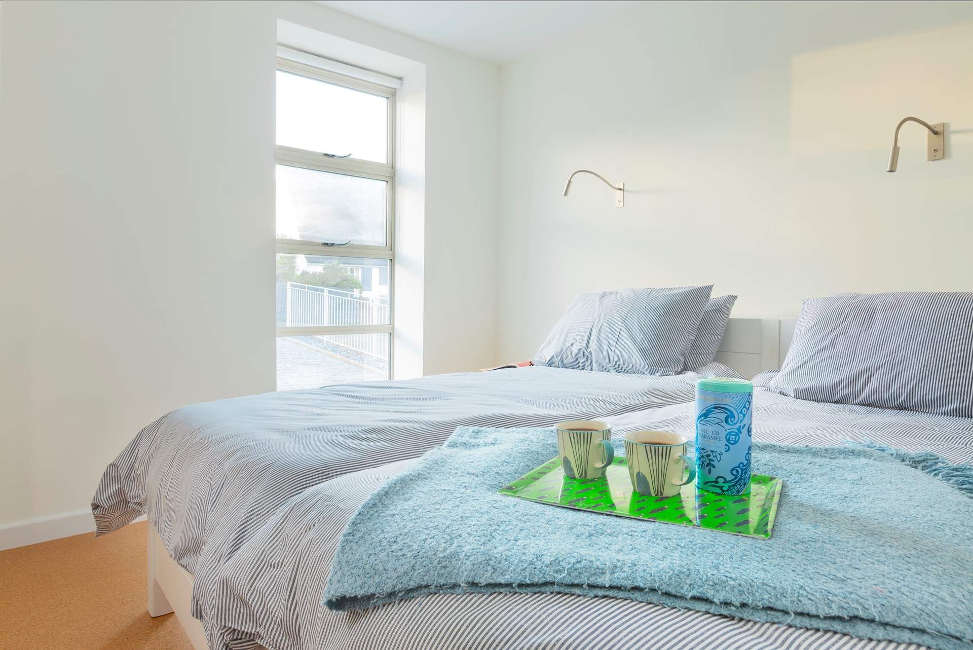 The efficient reading lights over the beds, easy to reach up and switch on and off.