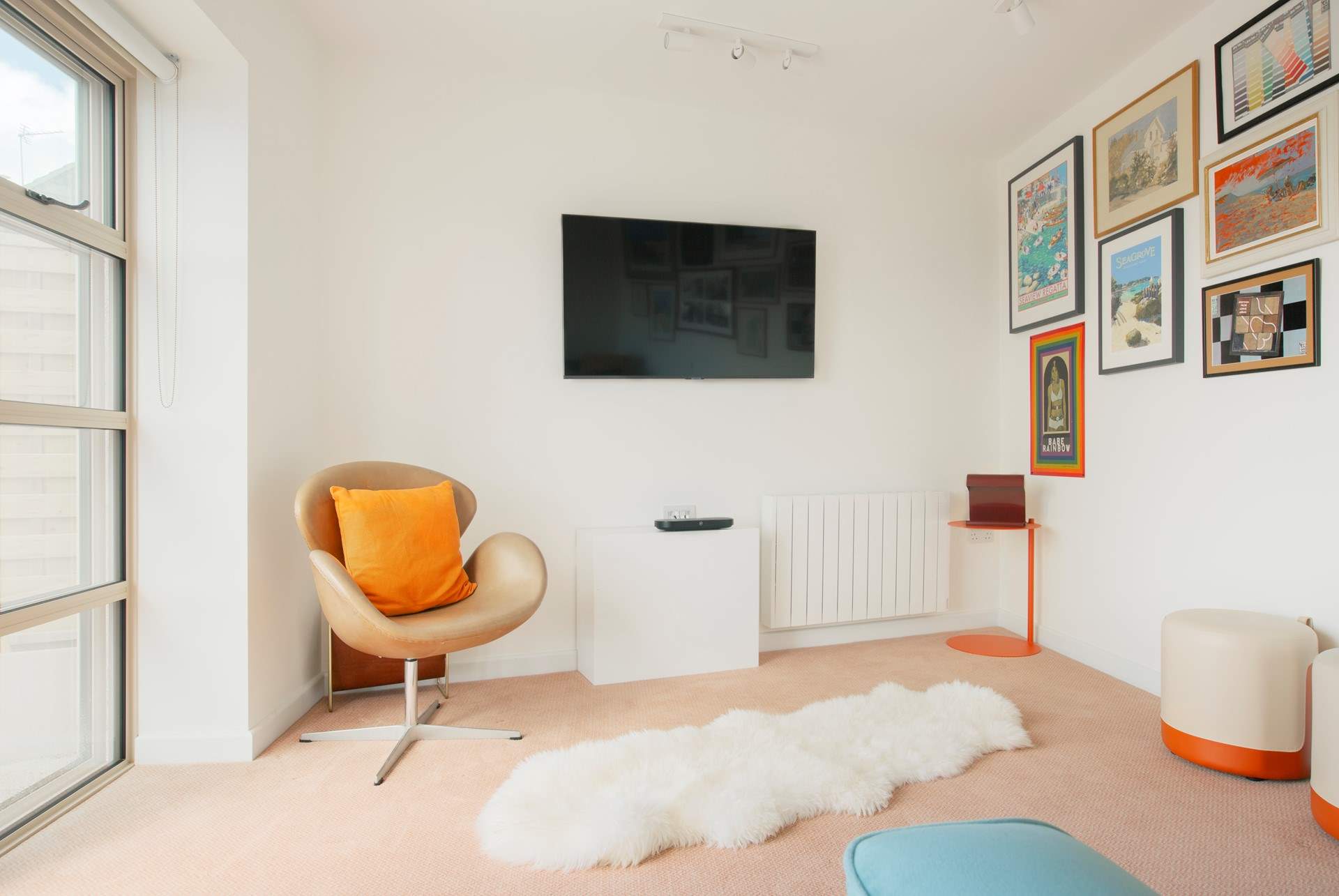 The snug with Smart TV.