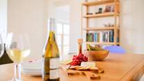 Space to sit and enjoy a snack whilst taking in the beautiful interiors of your holiday home.