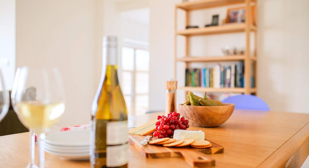 Space to sit and enjoy a snack whilst taking in the beautiful interiors of your holiday home.