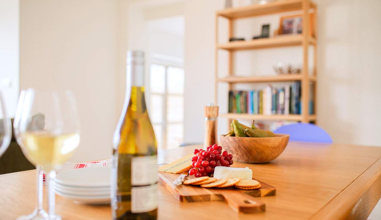 Space to sit and enjoy a snack whilst taking in the beautiful interiors of your holiday home.