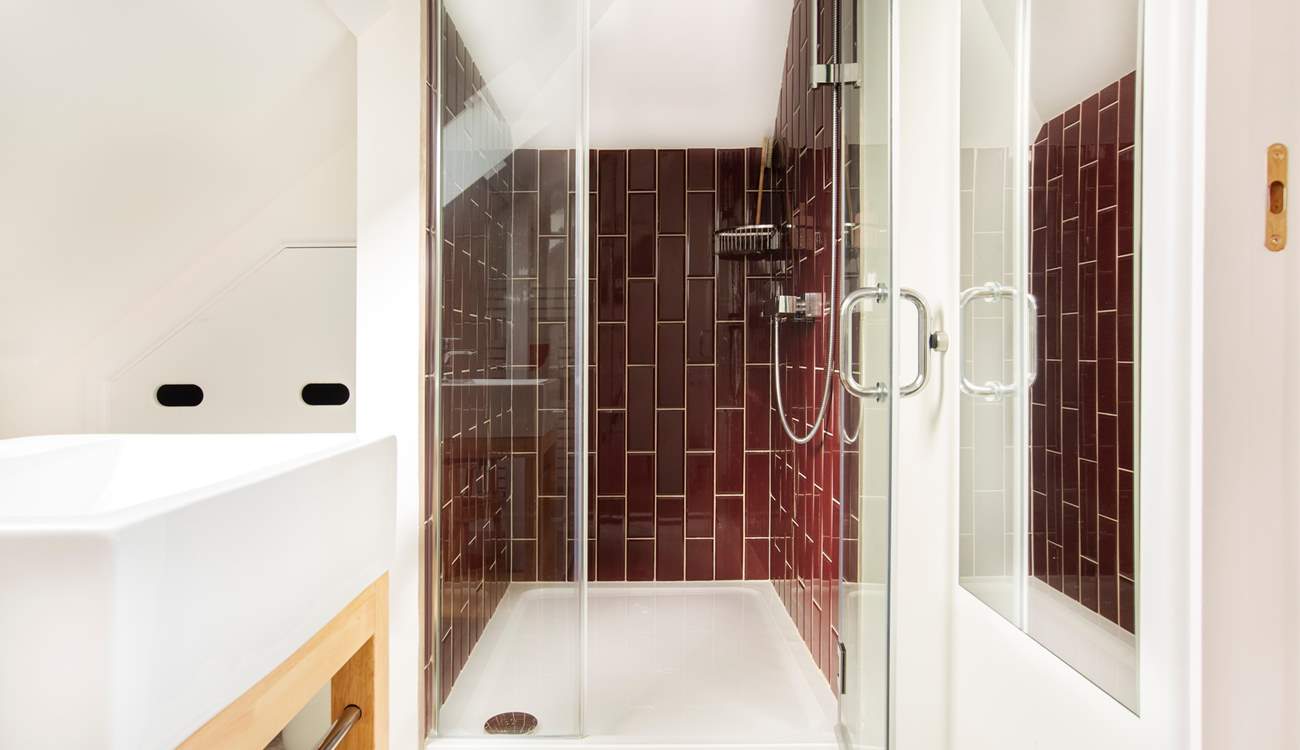 Top floor shower-room adjacent to the main bedroom.
