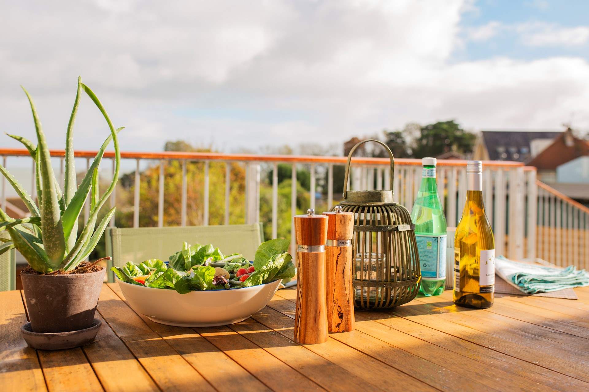 When the sun is out gather for a delicious lunch on the terrace.
