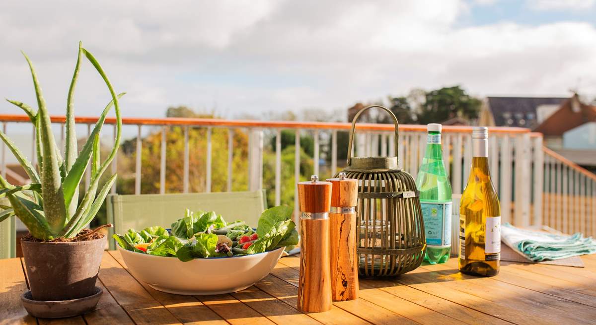 When the sun is out gather for a delicious lunch on the terrace.