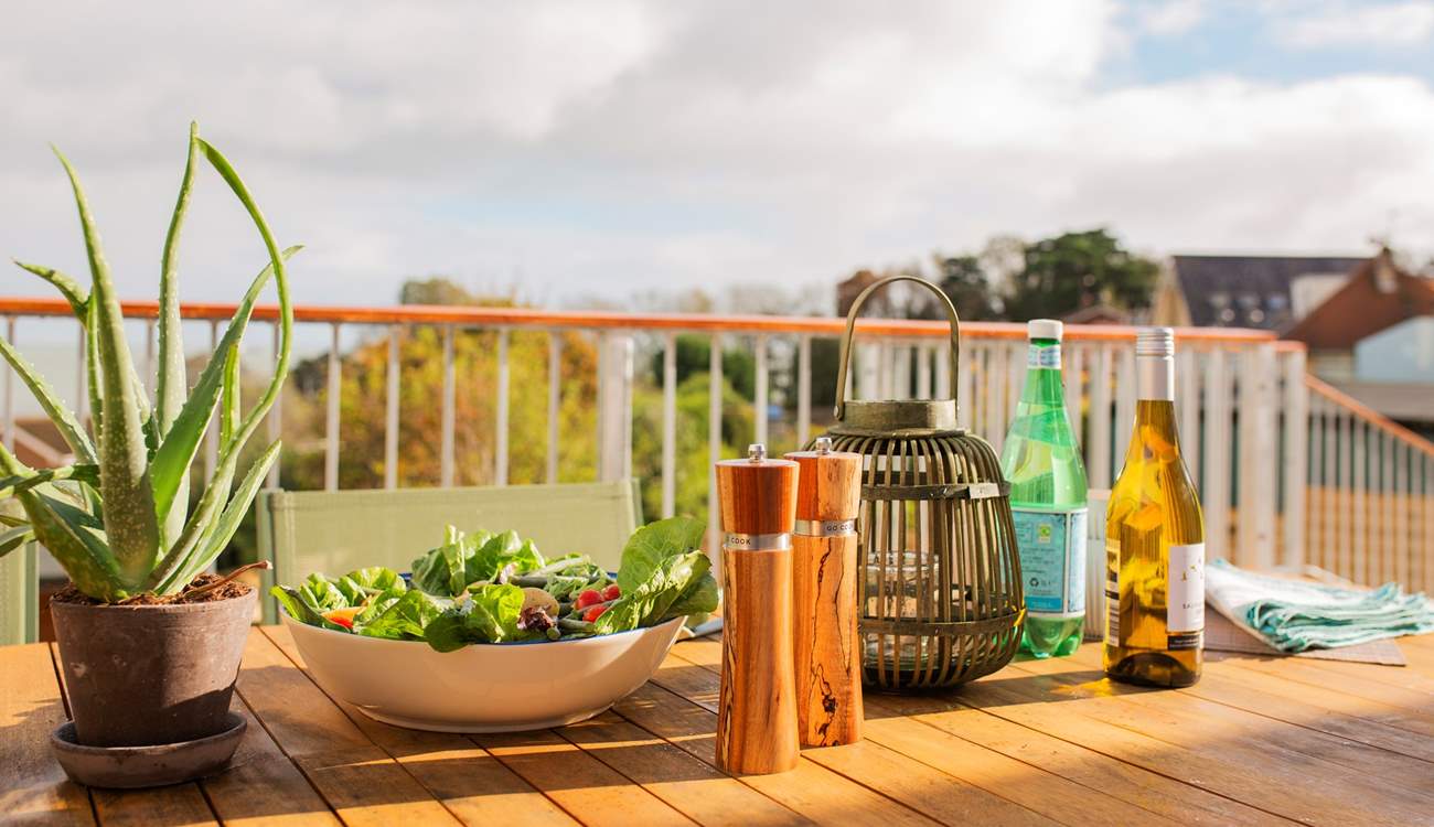 When the sun is out gather for a delicious lunch on the terrace.