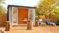 A beautiful area to relax in the shade of the summer-house or out on the sunbeds.