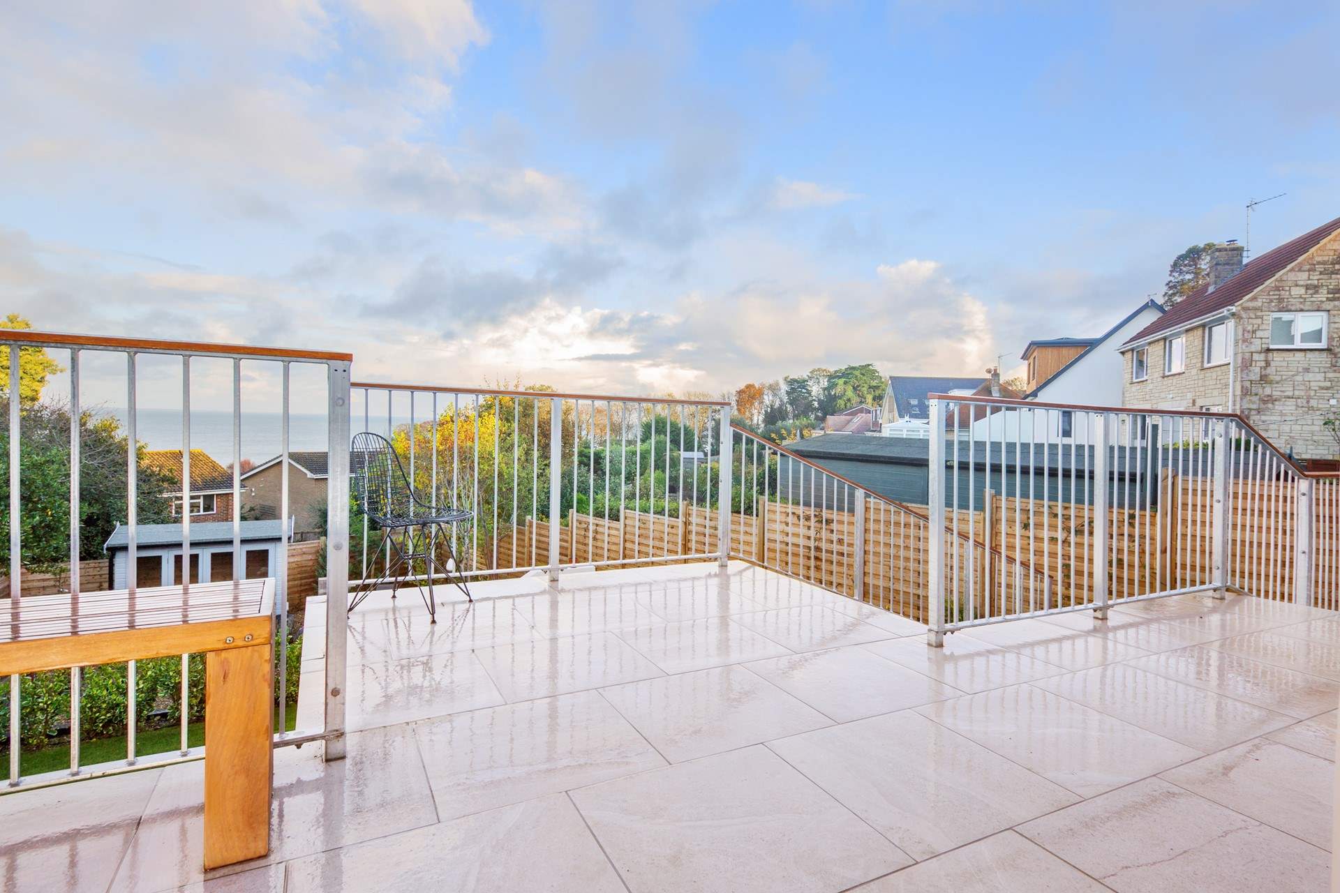 The wonderful view from the balcony. 