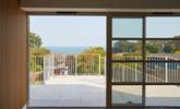 The view towards the balcony and the Solent beyond. - Thumbnail Image