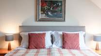 This spacious super-king room with a sea view is on the first floor. 
