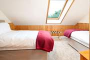 Twin room with garden view on the first floor.