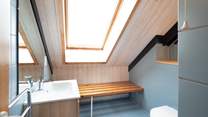 A shower-room with a sea view on the first floor. 