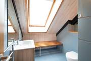 A shower-room with a sea view on the first floor.