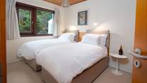 The ground floor twin room.
