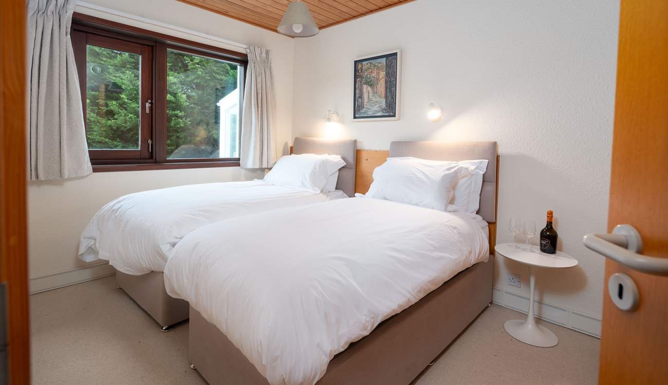 The ground floor twin room.